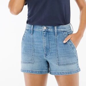 J. Crew Utility Denim Shorts, Size 33, NWT